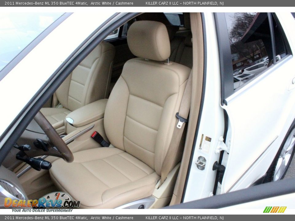 2011 Mercedes-Benz ML 350 BlueTEC 4Matic Arctic White / Cashmere Photo #18