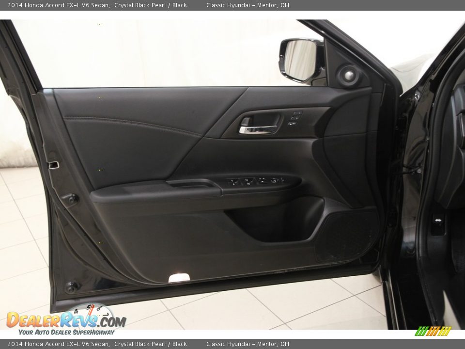 2014 Honda Accord EX-L V6 Sedan Crystal Black Pearl / Black Photo #4