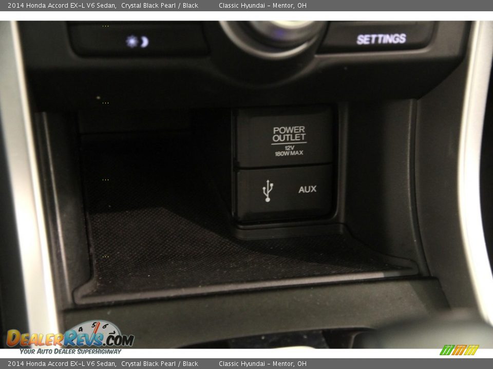 2014 Honda Accord EX-L V6 Sedan Crystal Black Pearl / Black Photo #12