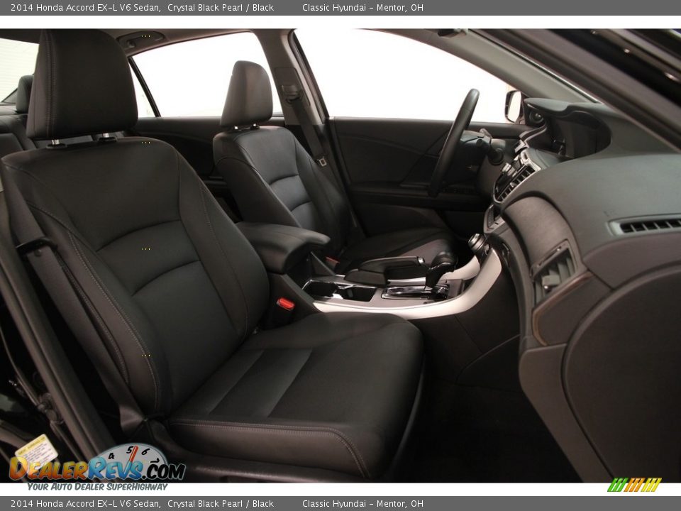 2014 Honda Accord EX-L V6 Sedan Crystal Black Pearl / Black Photo #14