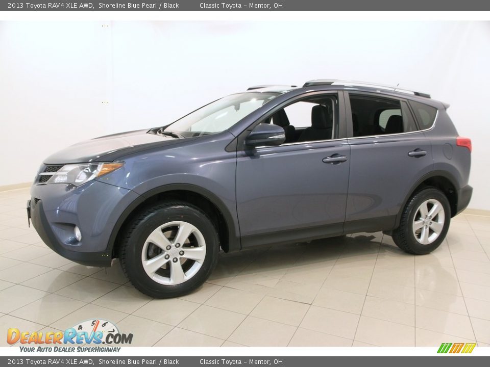 2013 Toyota RAV4 XLE AWD Shoreline Blue Pearl / Black Photo #3
