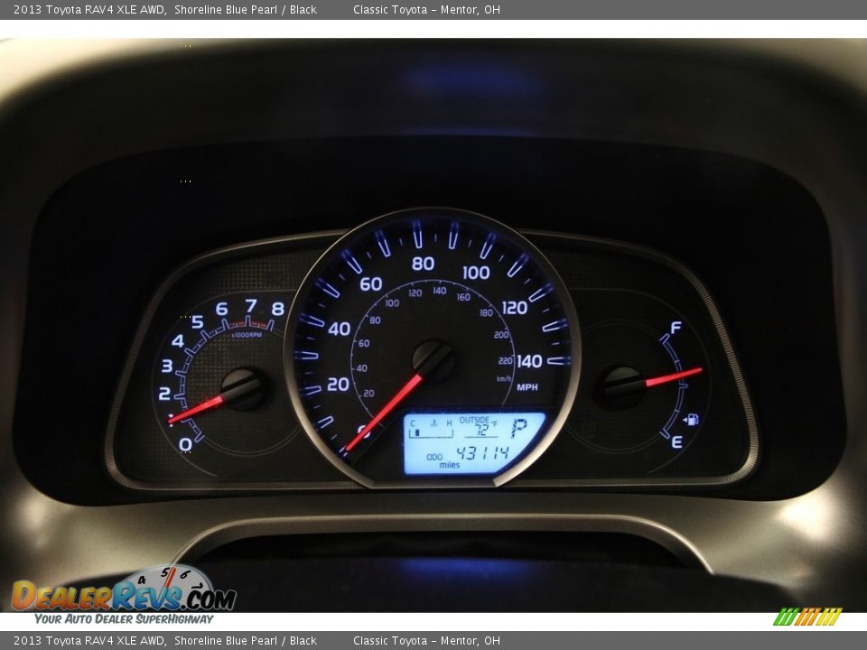 2013 Toyota RAV4 XLE AWD Shoreline Blue Pearl / Black Photo #7