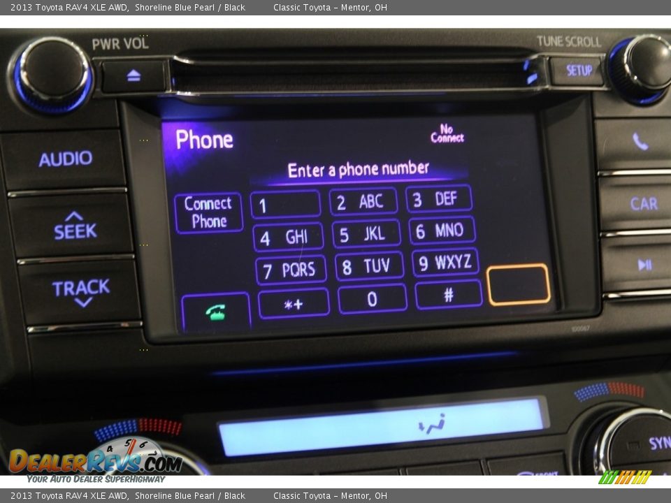 2013 Toyota RAV4 XLE AWD Shoreline Blue Pearl / Black Photo #10