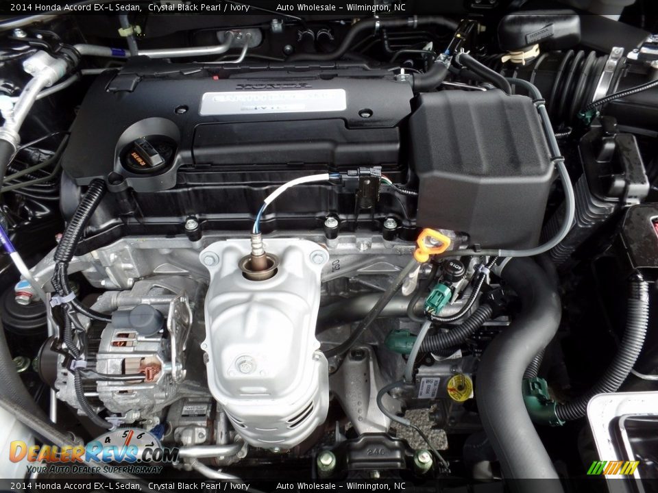 2014 Honda Accord EX-L Sedan Crystal Black Pearl / Ivory Photo #6