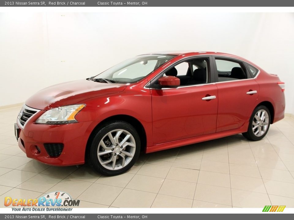 2013 Nissan Sentra SR Red Brick / Charcoal Photo #3