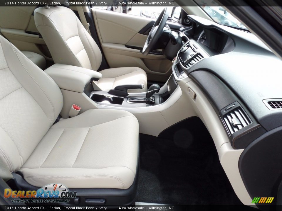 2014 Honda Accord EX-L Sedan Crystal Black Pearl / Ivory Photo #13