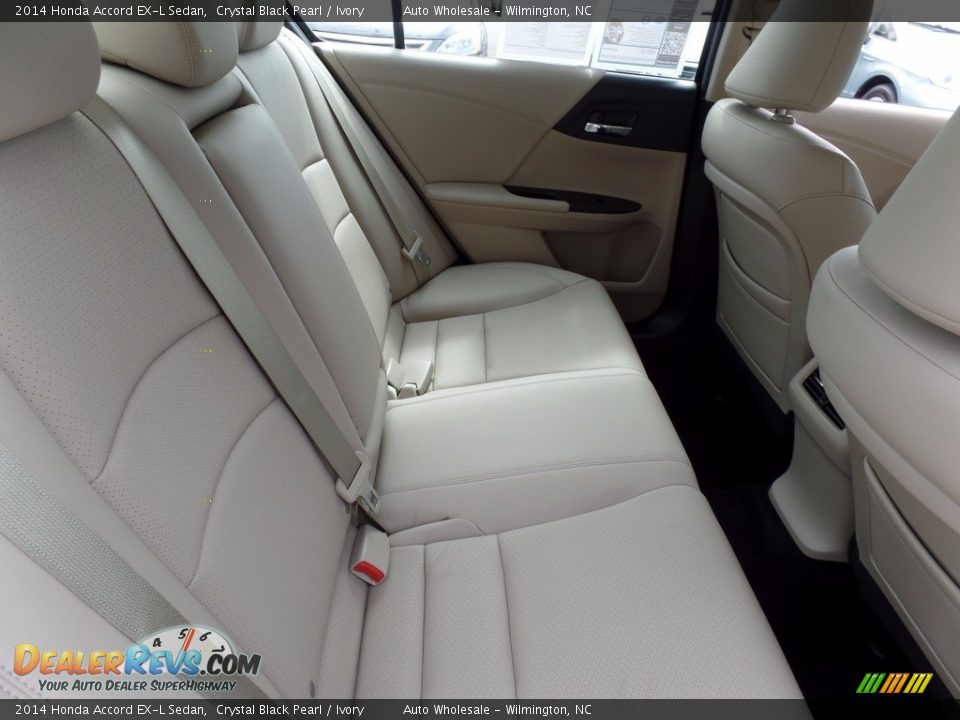 2014 Honda Accord EX-L Sedan Crystal Black Pearl / Ivory Photo #14