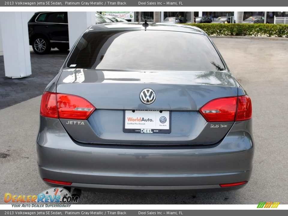 2013 Volkswagen Jetta SE Sedan Platinum Gray Metallic / Titan Black Photo #8