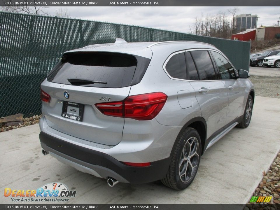 2016 BMW X1 xDrive28i Glacier Silver Metallic / Black Photo #4