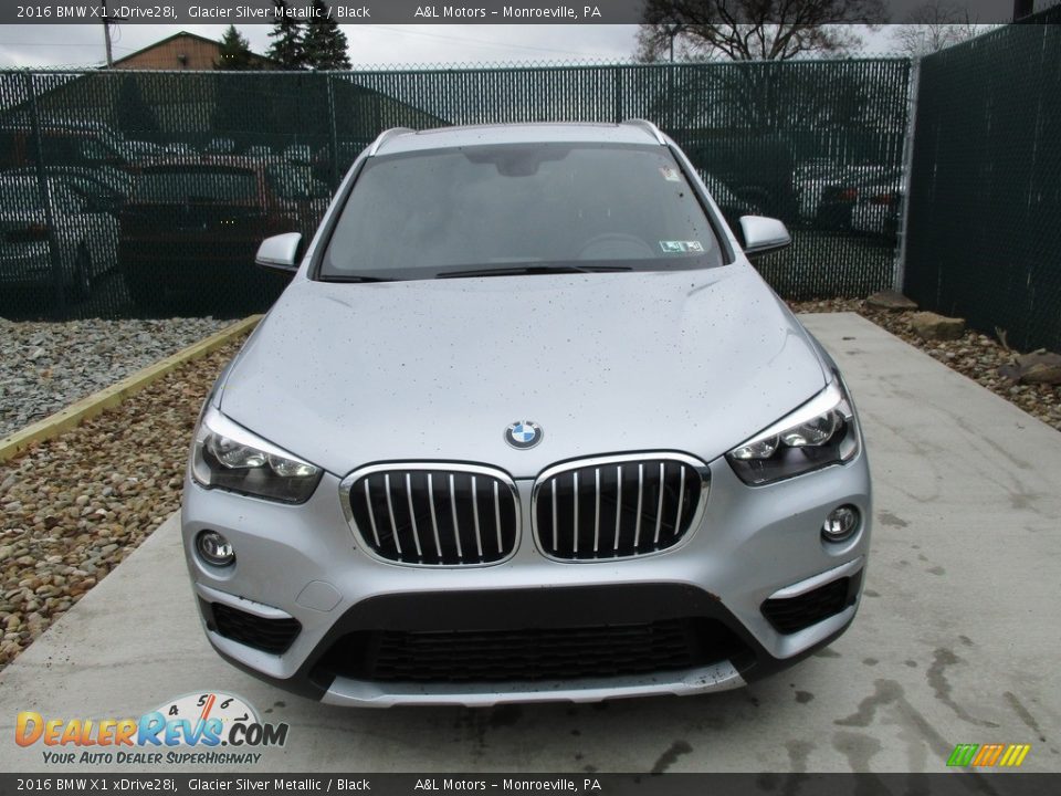 2016 BMW X1 xDrive28i Glacier Silver Metallic / Black Photo #6