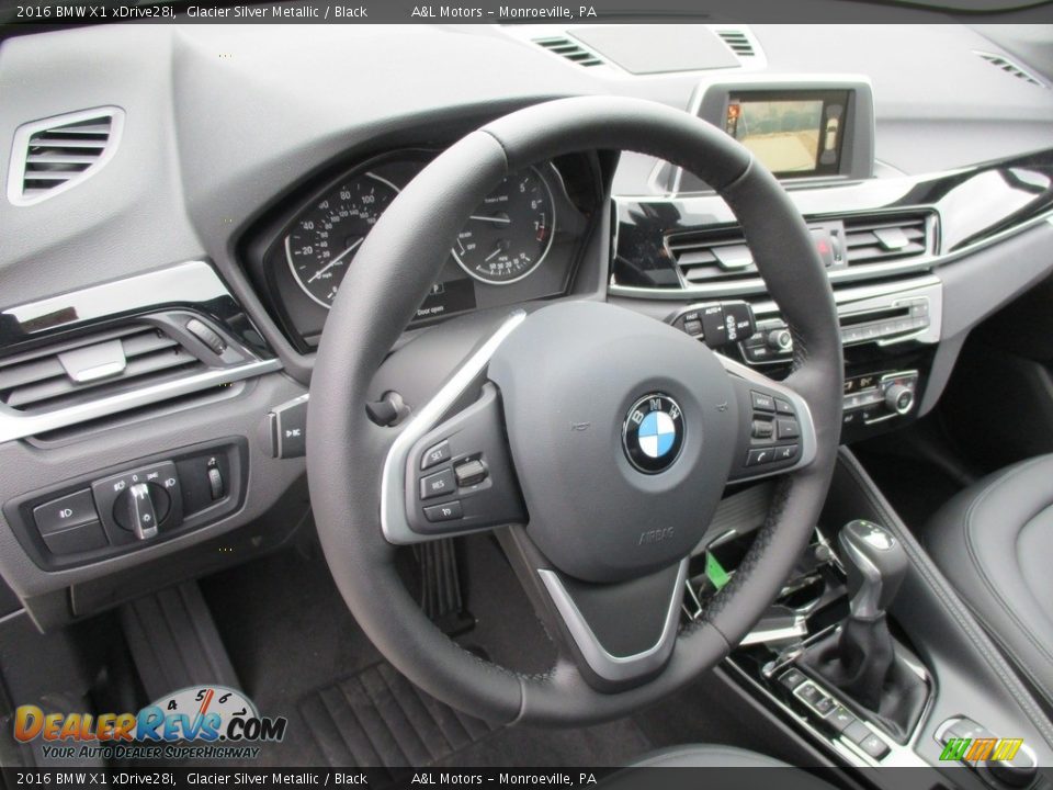 2016 BMW X1 xDrive28i Glacier Silver Metallic / Black Photo #14