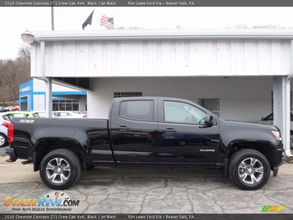 2016 Chevrolet Colorado Z71 Crew Cab 4x4 Black / Jet Black Photo #1
