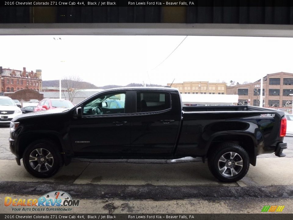 2016 Chevrolet Colorado Z71 Crew Cab 4x4 Black / Jet Black Photo #6