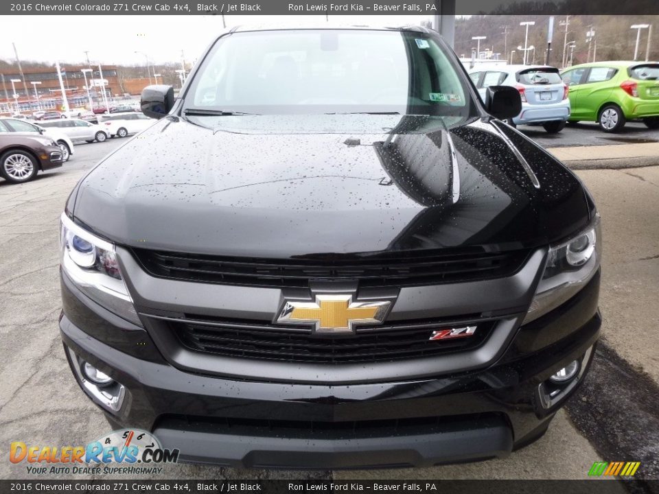 2016 Chevrolet Colorado Z71 Crew Cab 4x4 Black / Jet Black Photo #8