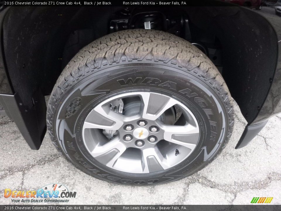 2016 Chevrolet Colorado Z71 Crew Cab 4x4 Black / Jet Black Photo #10