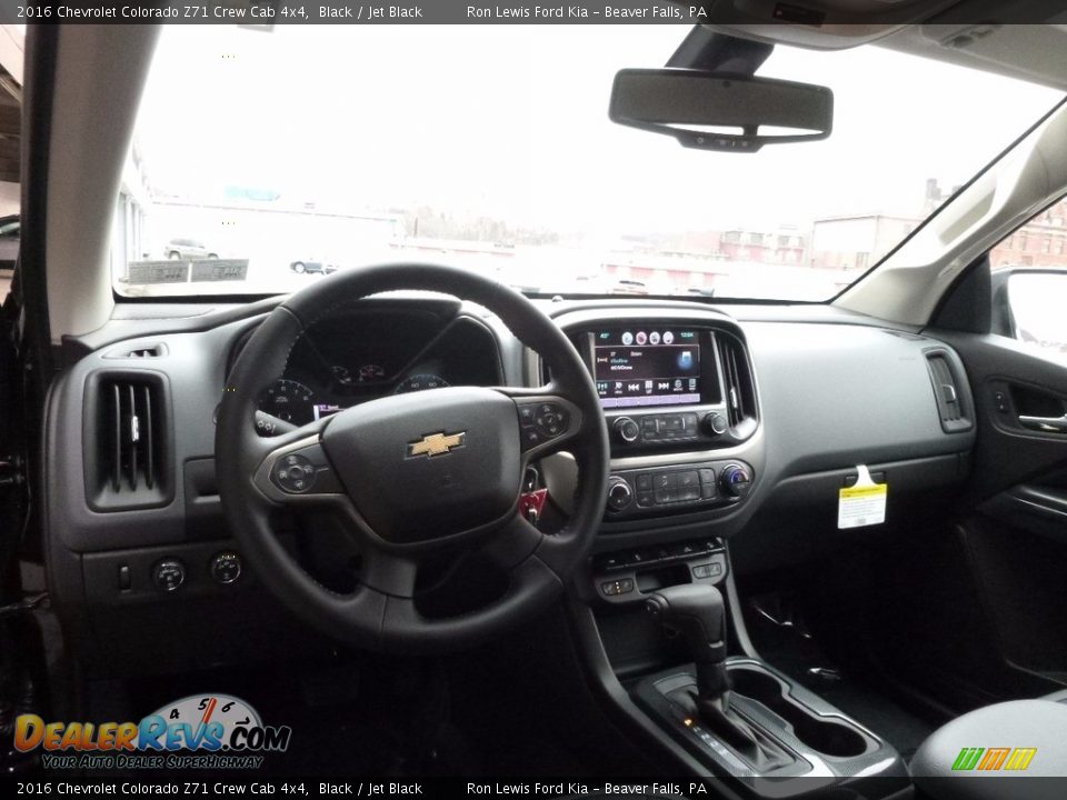 2016 Chevrolet Colorado Z71 Crew Cab 4x4 Black / Jet Black Photo #13