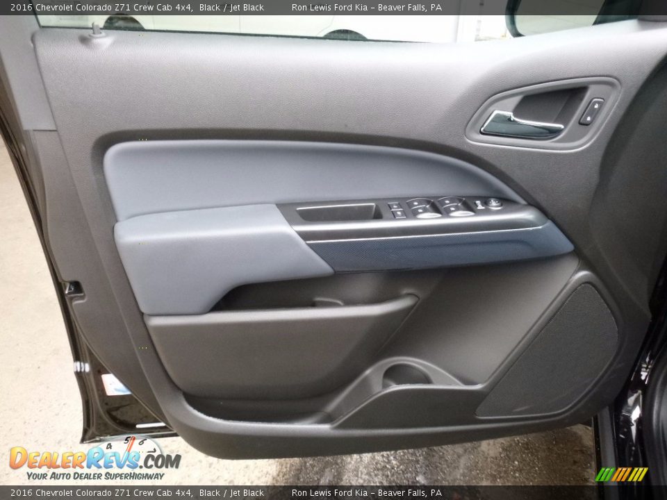 2016 Chevrolet Colorado Z71 Crew Cab 4x4 Black / Jet Black Photo #14
