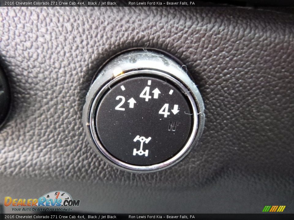 2016 Chevrolet Colorado Z71 Crew Cab 4x4 Black / Jet Black Photo #16