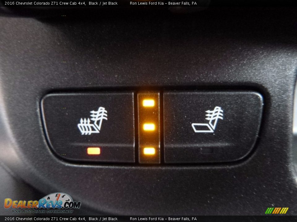 2016 Chevrolet Colorado Z71 Crew Cab 4x4 Black / Jet Black Photo #18