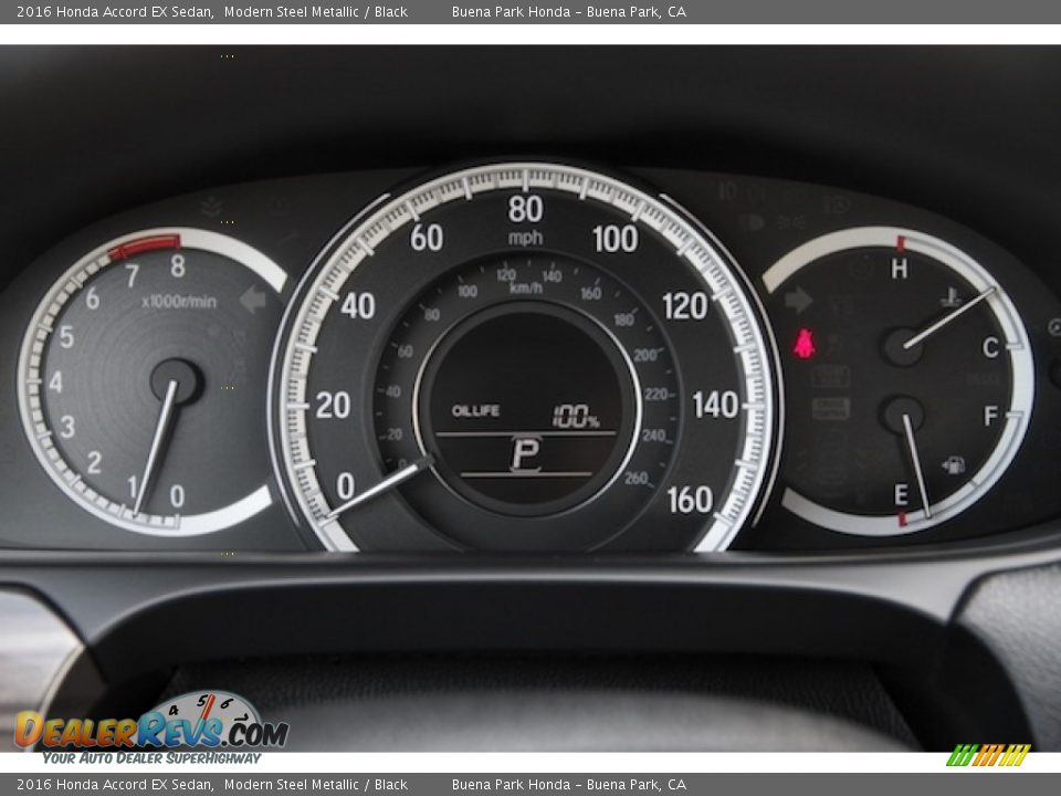 2016 Honda Accord EX Sedan Modern Steel Metallic / Black Photo #16