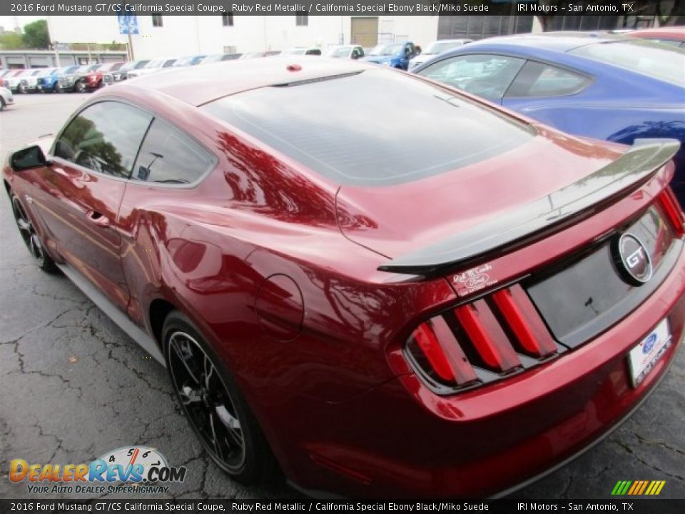 2016 Ford Mustang GT/CS California Special Coupe Ruby Red Metallic / California Special Ebony Black/Miko Suede Photo #6