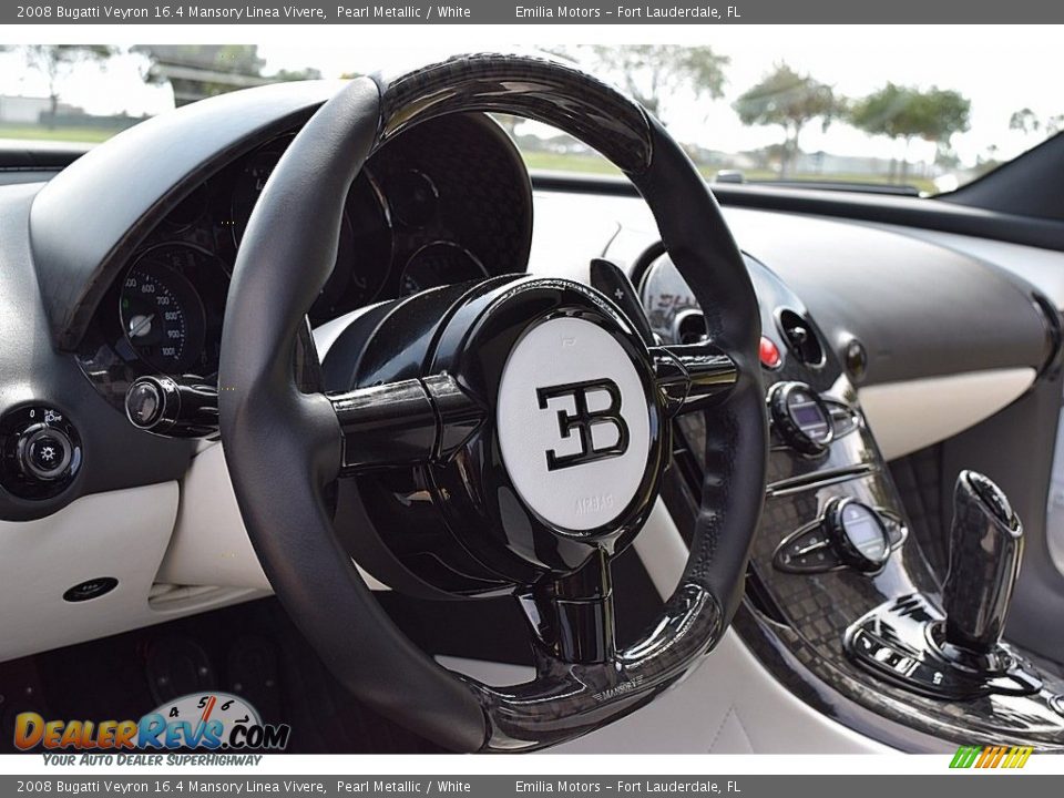 2008 Bugatti Veyron 16.4 Mansory Linea Vivere Pearl Metallic / White Photo #73