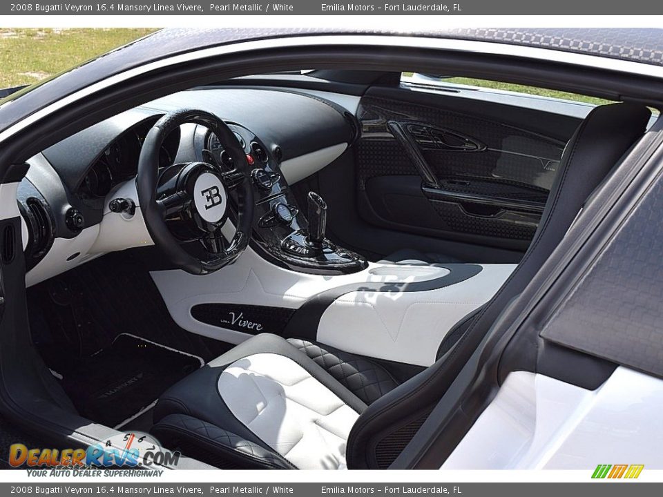 2008 Bugatti Veyron 16.4 Mansory Linea Vivere Pearl Metallic / White Photo #74