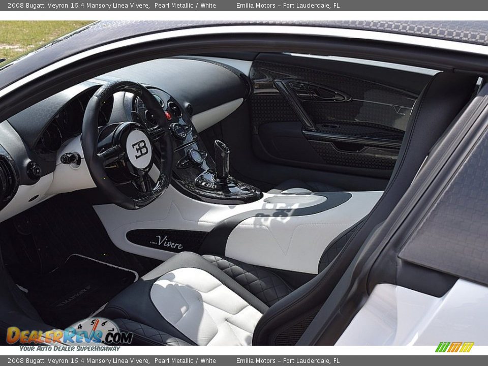 2008 Bugatti Veyron 16.4 Mansory Linea Vivere Pearl Metallic / White Photo #78