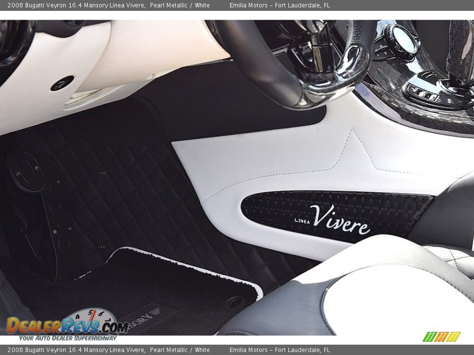 2008 Bugatti Veyron 16.4 Mansory Linea Vivere Pearl Metallic / White Photo #84