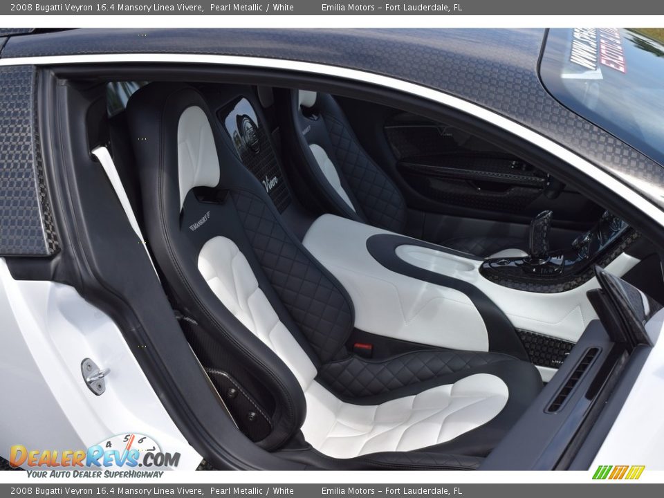 White Interior - 2008 Bugatti Veyron 16.4 Mansory Linea Vivere Photo #91