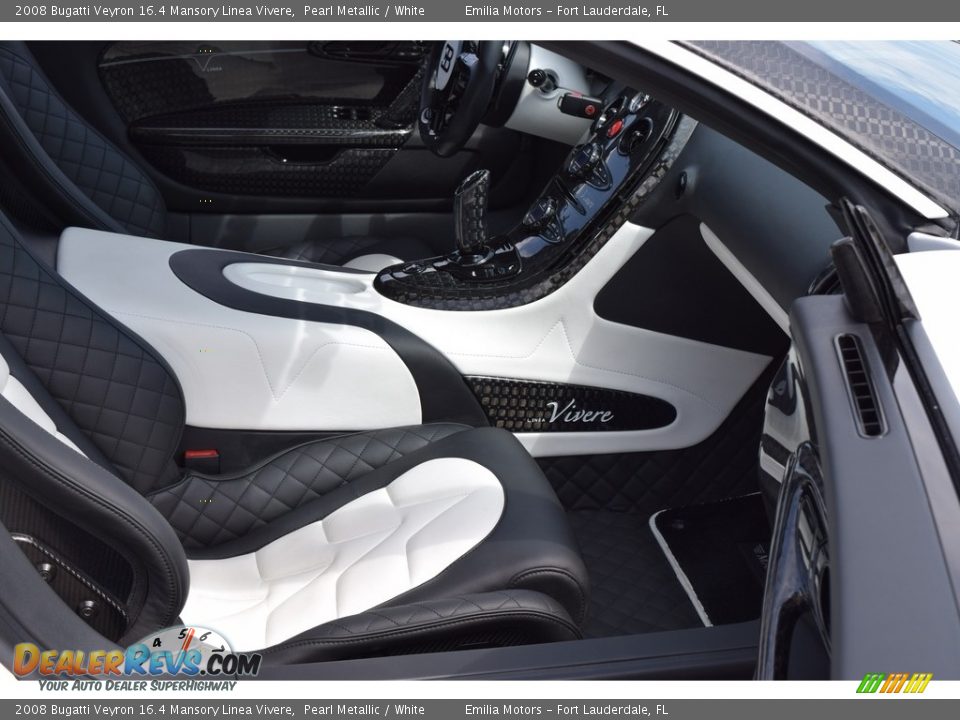 White Interior - 2008 Bugatti Veyron 16.4 Mansory Linea Vivere Photo #92