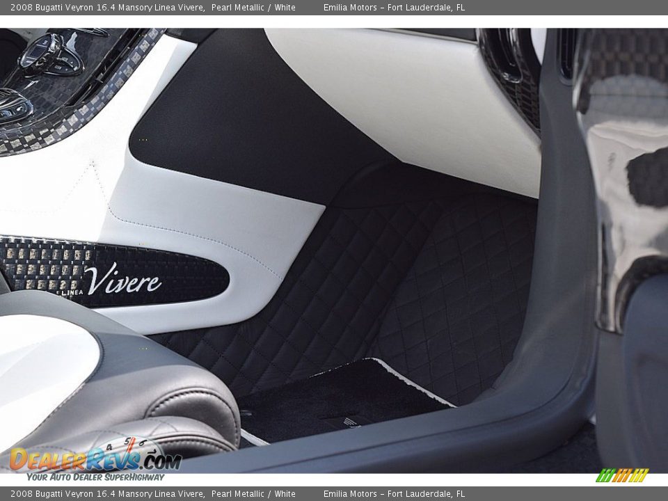 2008 Bugatti Veyron 16.4 Mansory Linea Vivere Pearl Metallic / White Photo #98