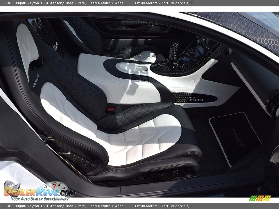 2008 Bugatti Veyron 16.4 Mansory Linea Vivere Pearl Metallic / White Photo #99
