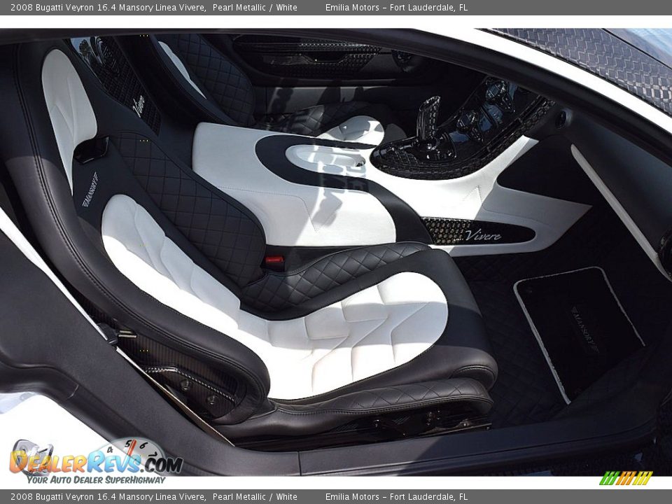 2008 Bugatti Veyron 16.4 Mansory Linea Vivere Pearl Metallic / White Photo #100