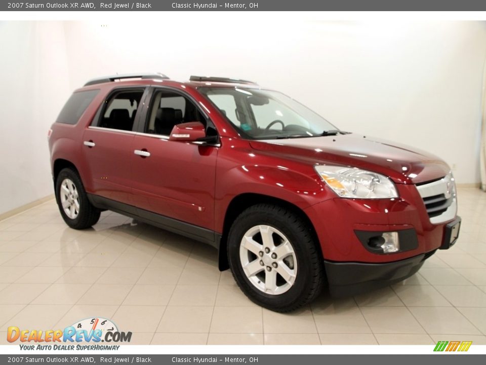 2007 Saturn Outlook XR AWD Red Jewel / Black Photo #1
