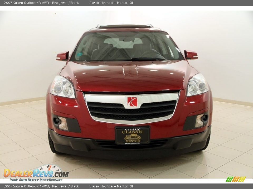 2007 Saturn Outlook XR AWD Red Jewel / Black Photo #2