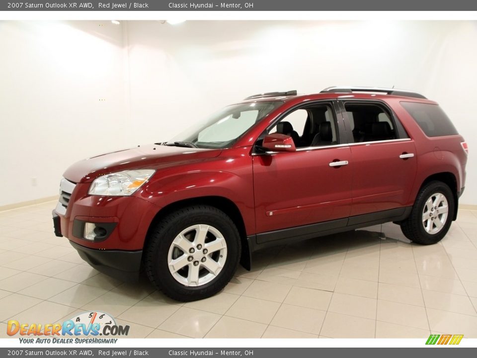 2007 Saturn Outlook XR AWD Red Jewel / Black Photo #3