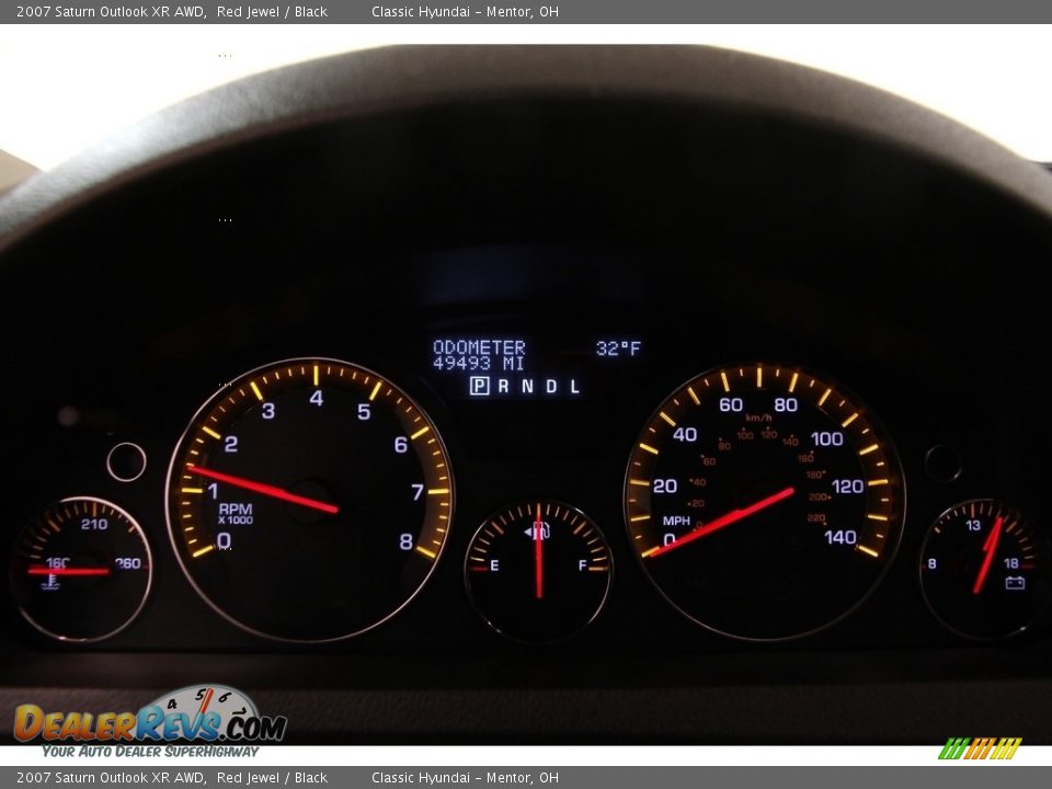2007 Saturn Outlook XR AWD Red Jewel / Black Photo #7