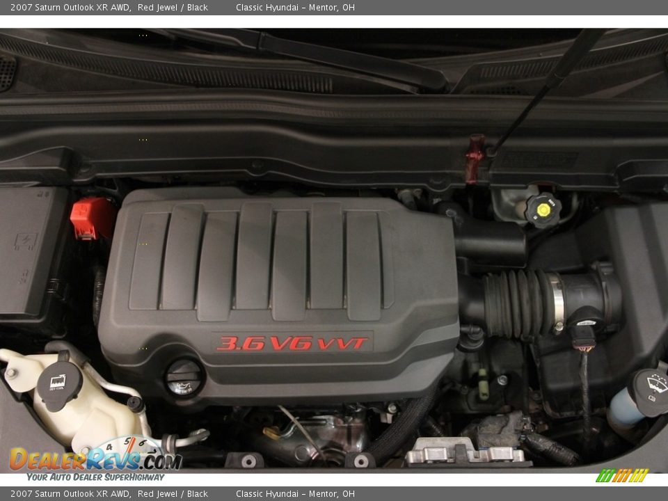 2007 Saturn Outlook XR AWD Red Jewel / Black Photo #16