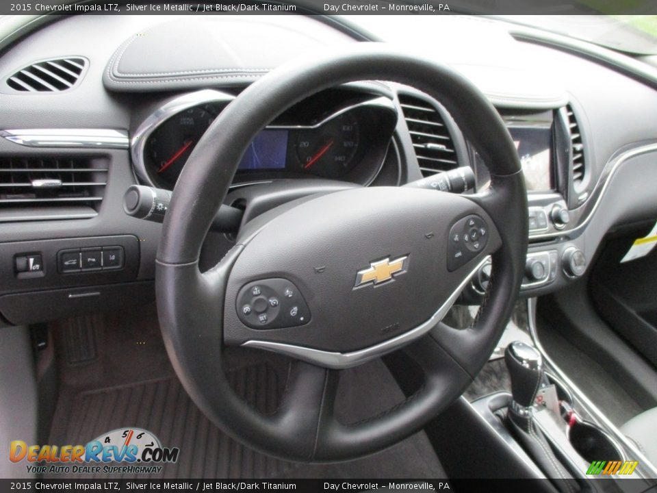 2015 Chevrolet Impala LTZ Silver Ice Metallic / Jet Black/Dark Titanium Photo #13
