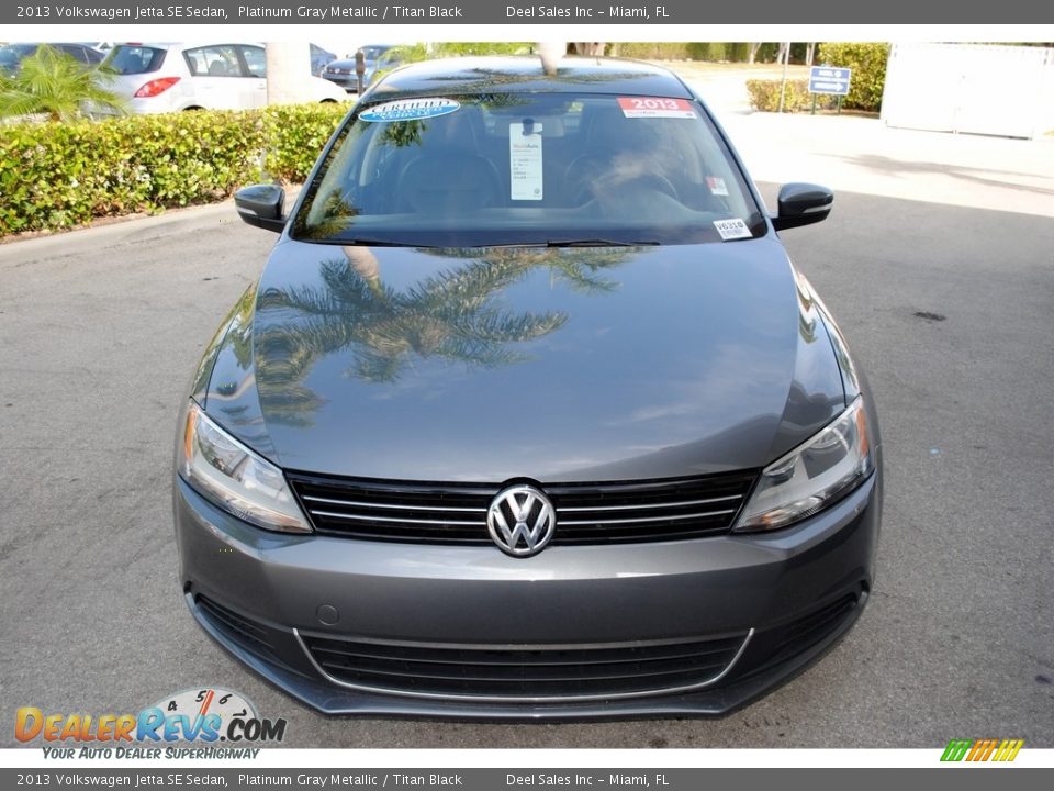 2013 Volkswagen Jetta SE Sedan Platinum Gray Metallic / Titan Black Photo #3