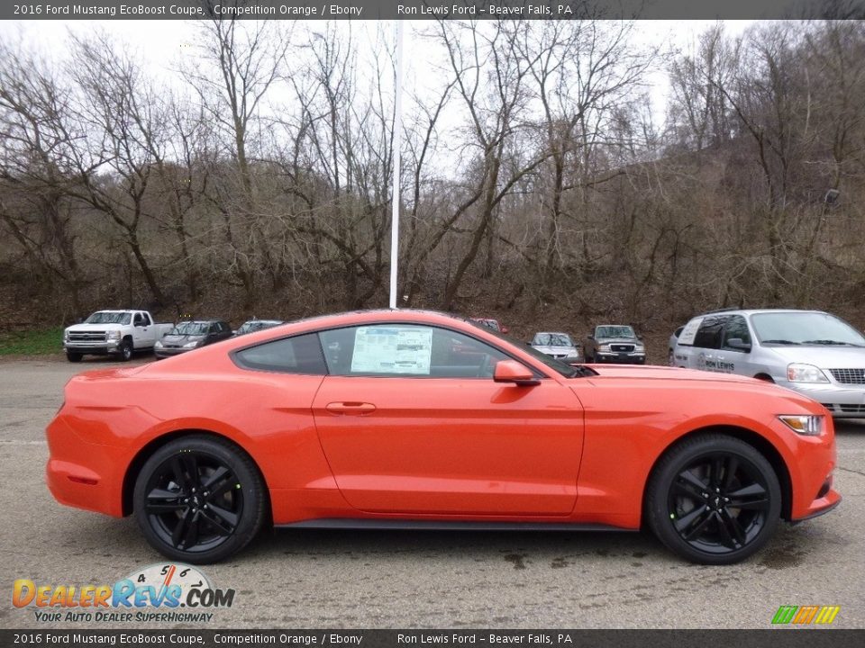2016 Ford Mustang EcoBoost Coupe Competition Orange / Ebony Photo #1