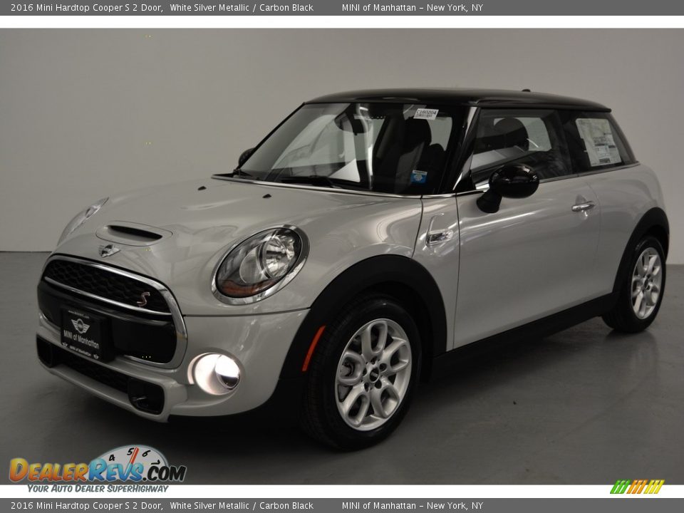2016 Mini Hardtop Cooper S 2 Door White Silver Metallic / Carbon Black Photo #1