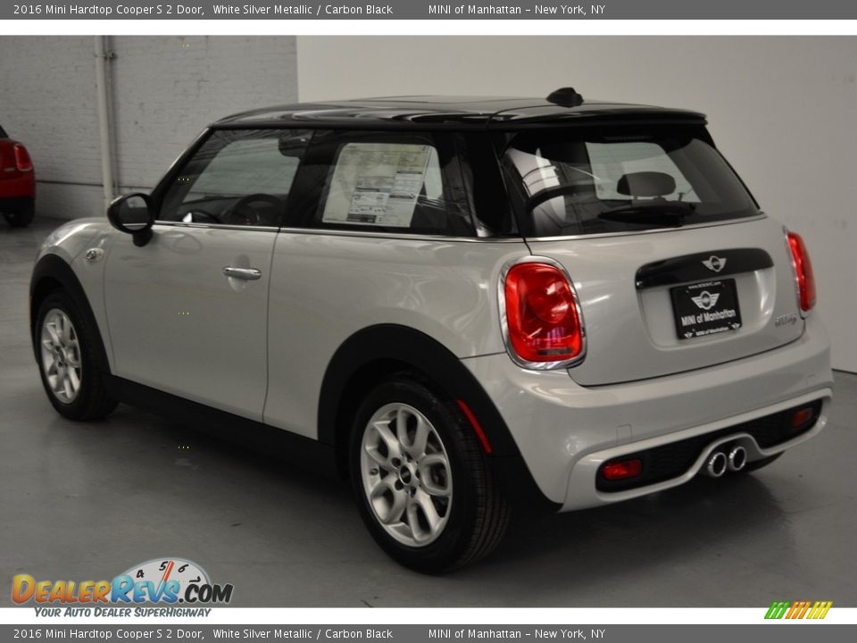 2016 Mini Hardtop Cooper S 2 Door White Silver Metallic / Carbon Black Photo #4