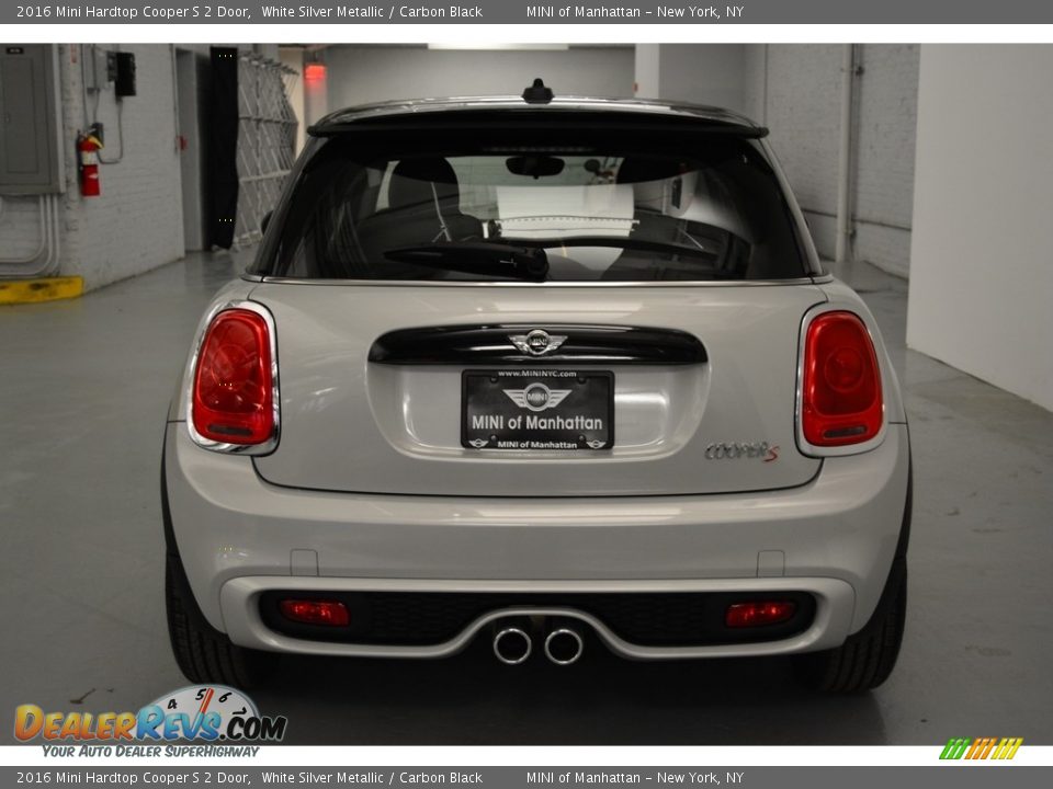 2016 Mini Hardtop Cooper S 2 Door White Silver Metallic / Carbon Black Photo #5