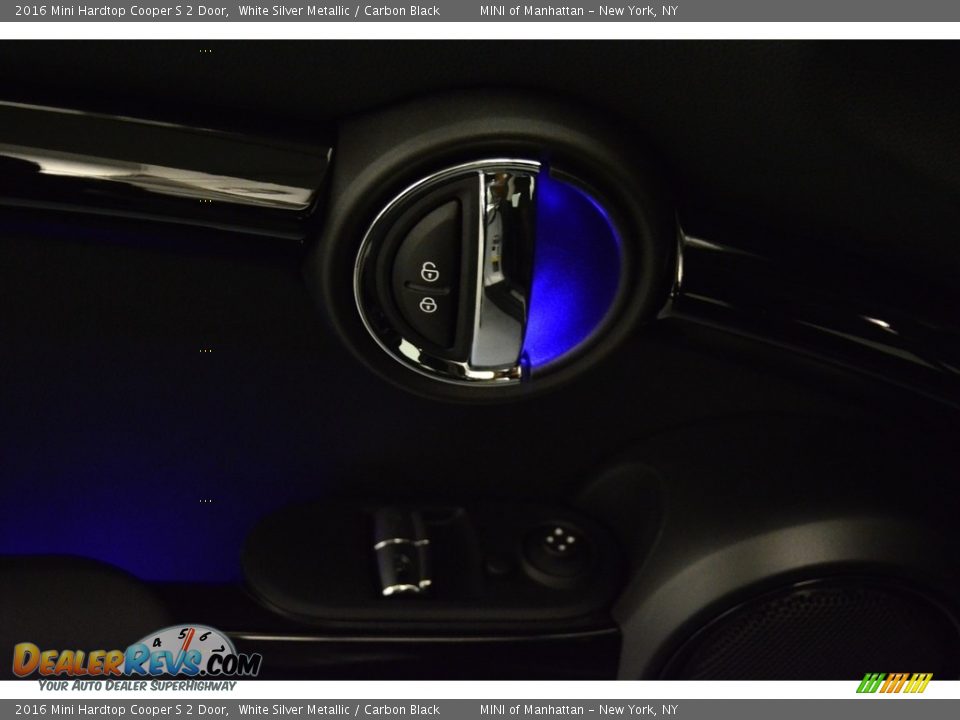 2016 Mini Hardtop Cooper S 2 Door White Silver Metallic / Carbon Black Photo #7