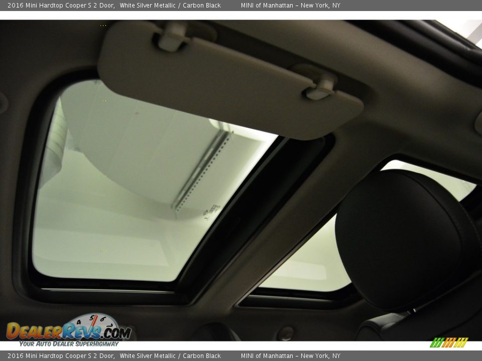 2016 Mini Hardtop Cooper S 2 Door White Silver Metallic / Carbon Black Photo #9