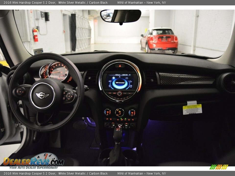 2016 Mini Hardtop Cooper S 2 Door White Silver Metallic / Carbon Black Photo #12