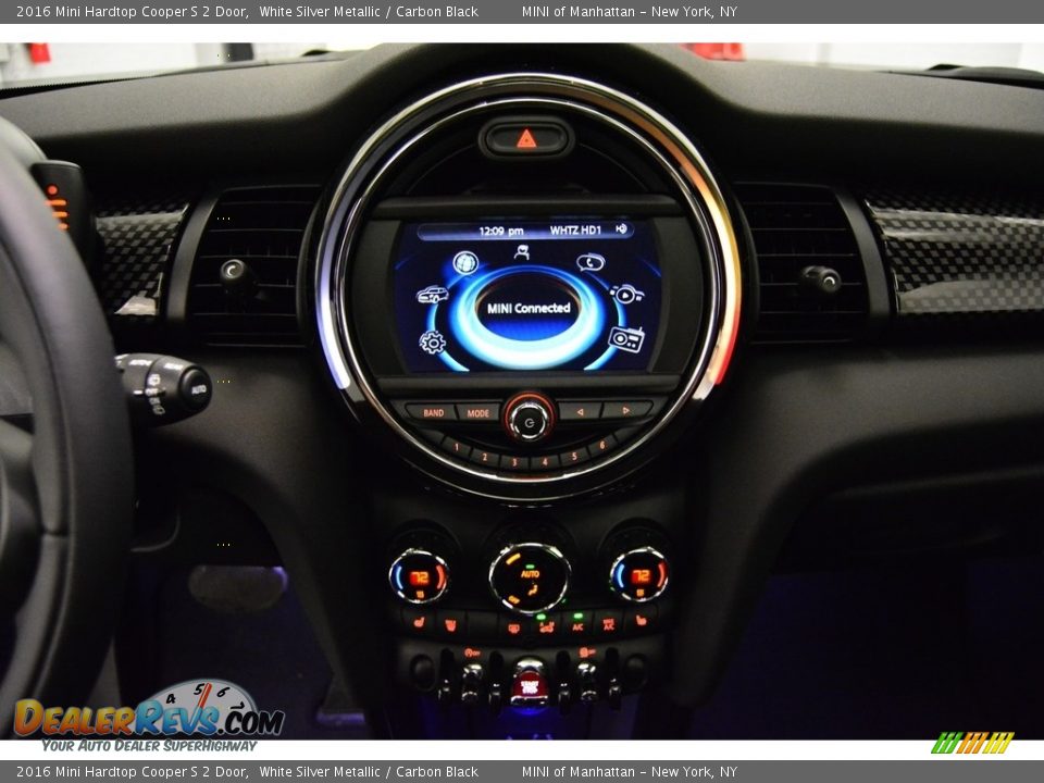 2016 Mini Hardtop Cooper S 2 Door White Silver Metallic / Carbon Black Photo #13