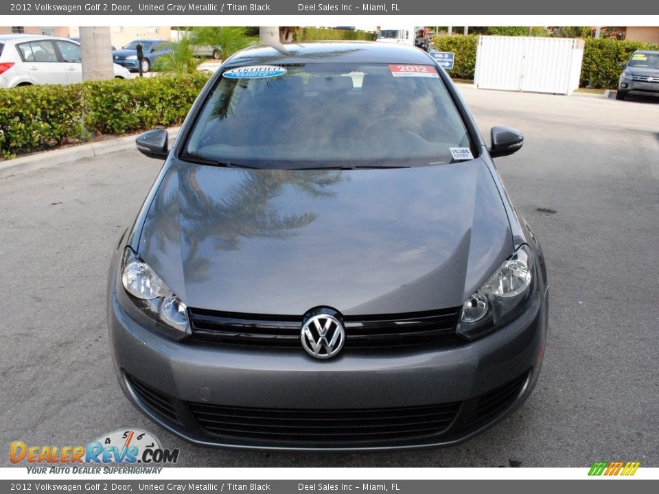 2012 Volkswagen Golf 2 Door United Gray Metallic / Titan Black Photo #3